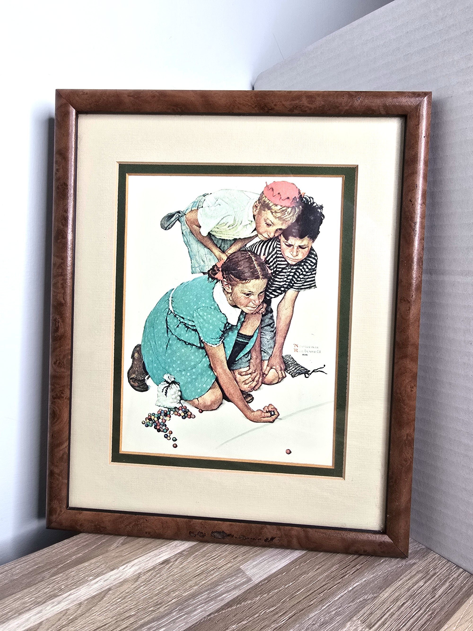 Vintage Norman Rockwell Art Print Wall Hanging