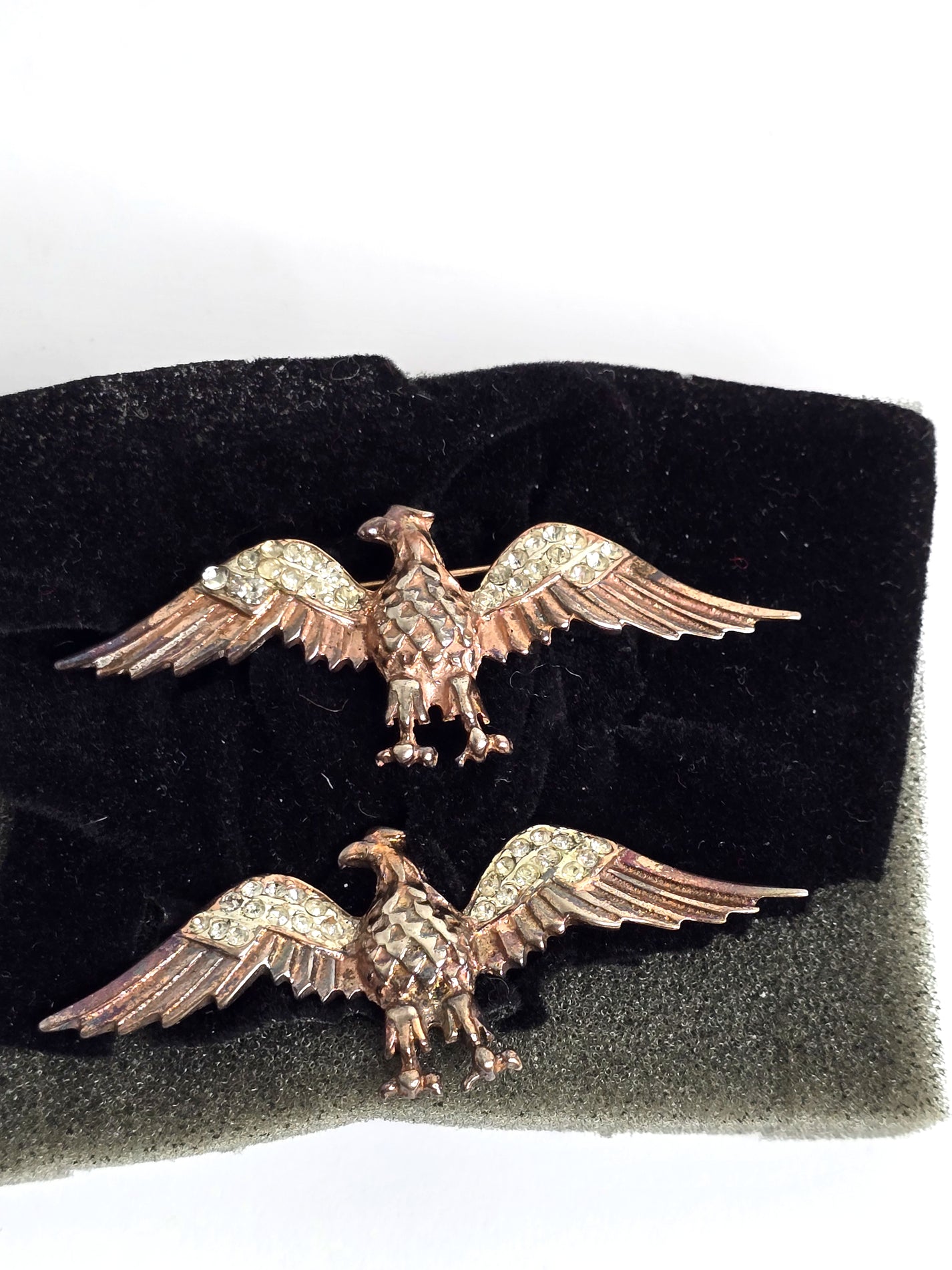 1940s WWII Sterling Silver Patriotic "Sweetheart" Pins