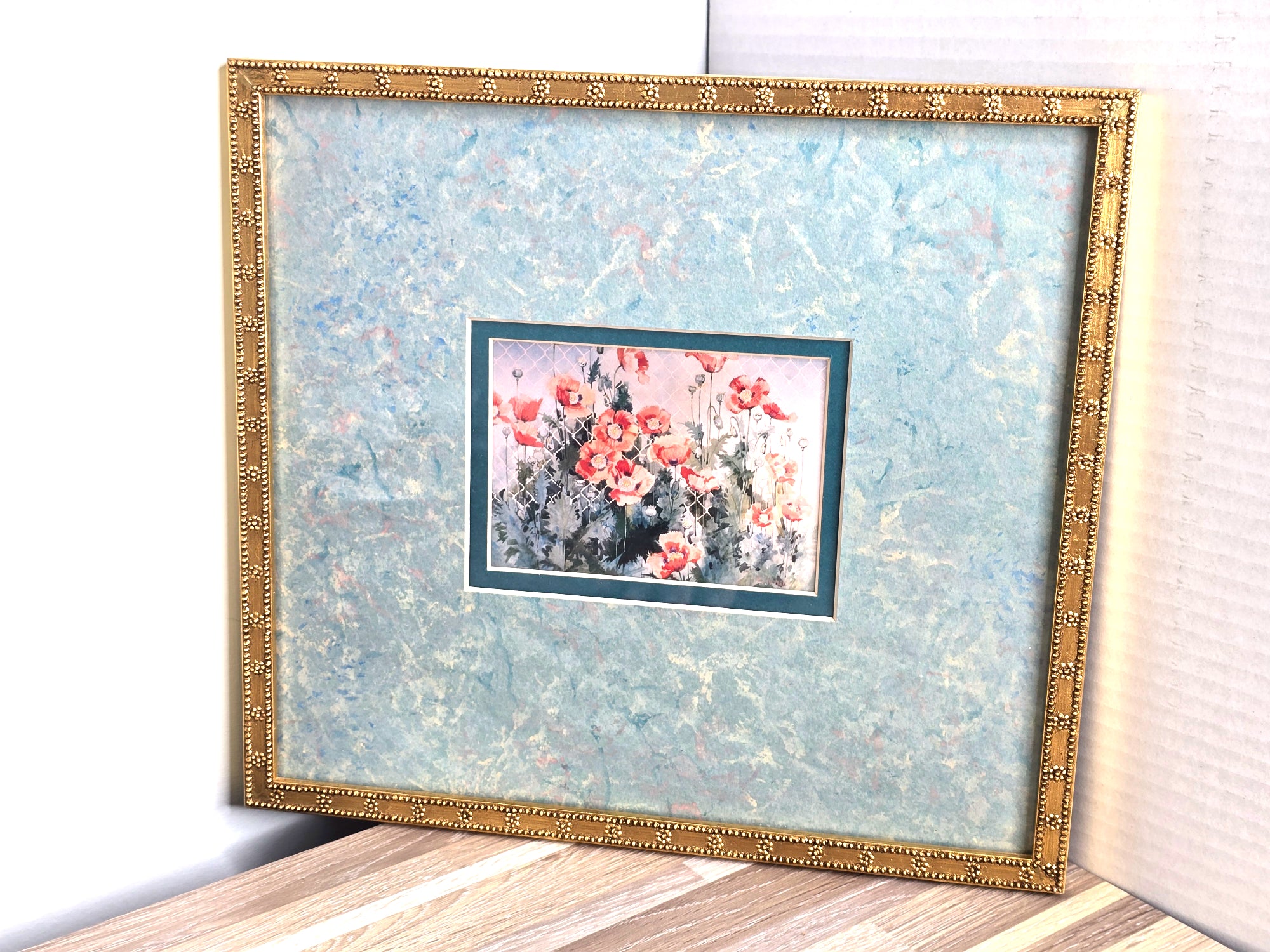Vintage Wall Hanging Floral Poppy Patterns Artist Print