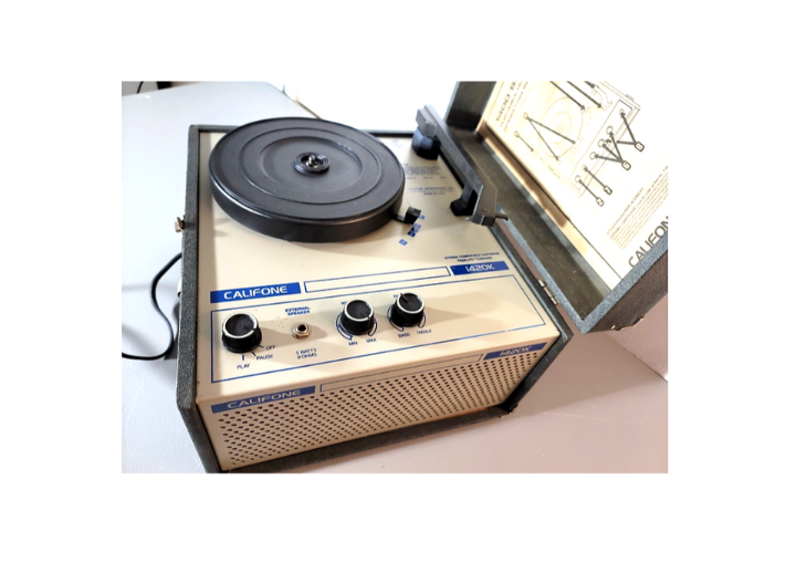 Vintage Vinyl Record Player Califone 1960s