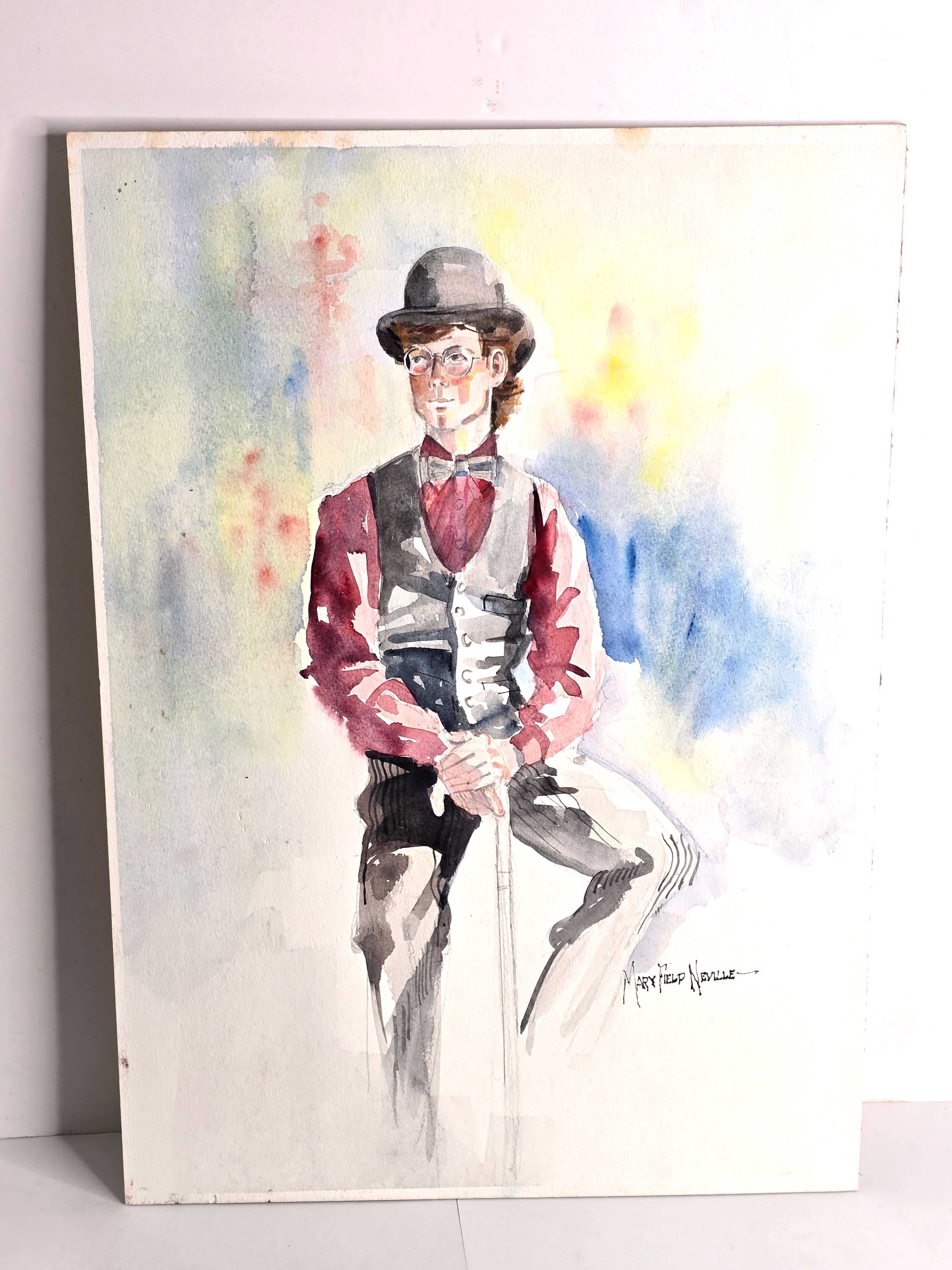 Yankee Doodle Painting Original Artwork Watercolor
