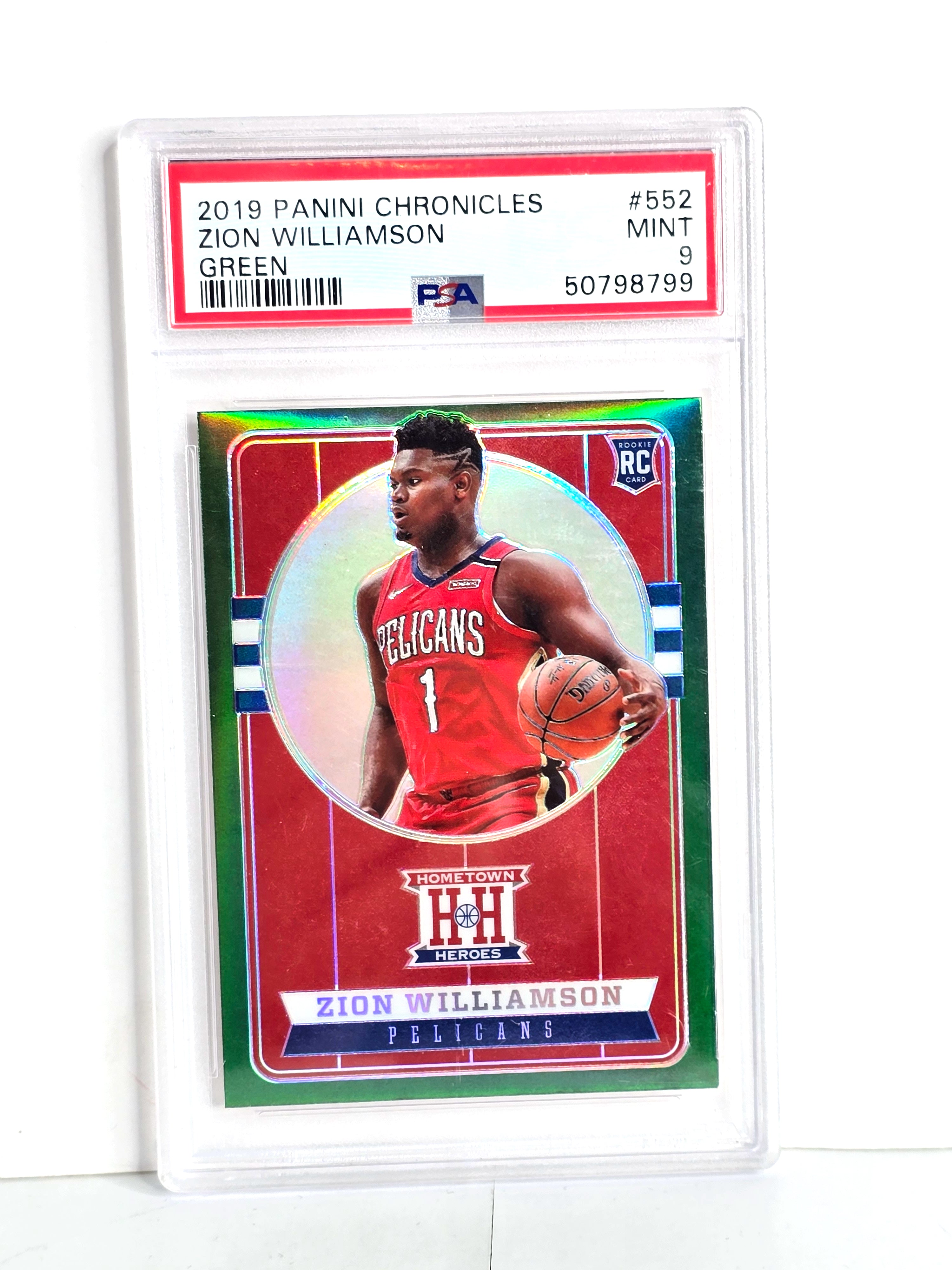 Zion Williamson Rookie Basketball Card 2019 Panini Chronicles - PSA Mint